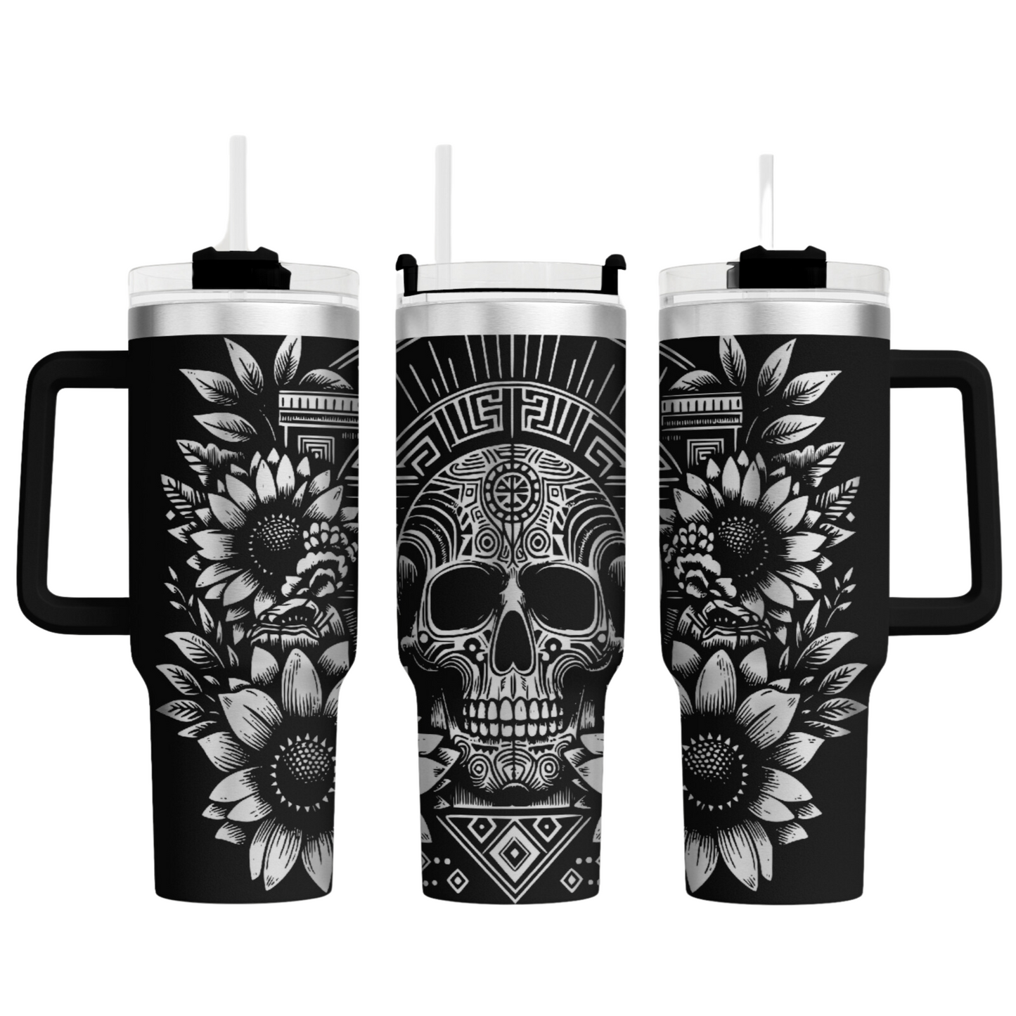Tumbler mit Henkel "Skull"