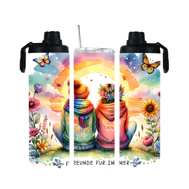 Tumbler mit Schraubverschluss "Freunde" - Emmilous