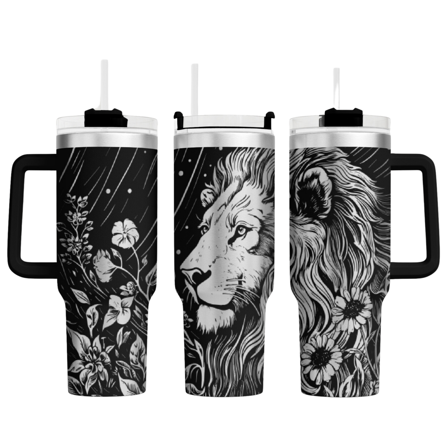 Tumbler mit Henkel "Löwe"