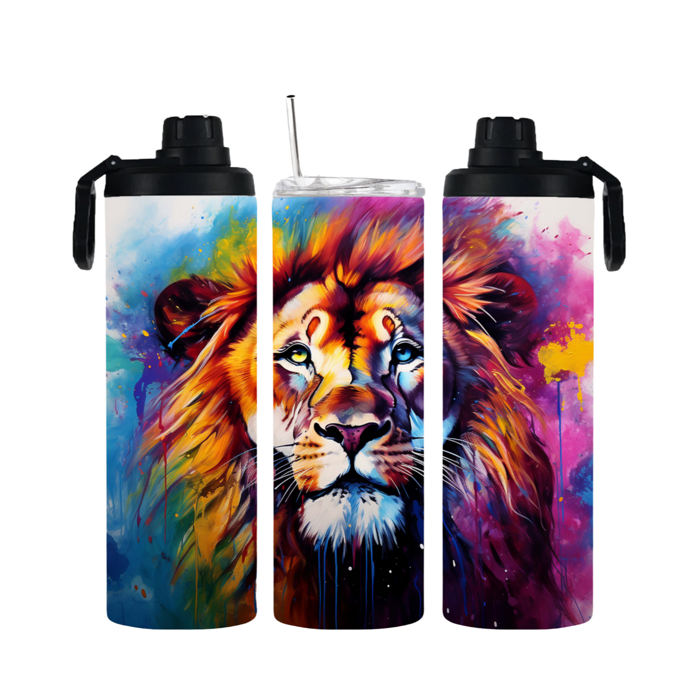 Tumbler mit Schraubverschluss "Löwe" - Emmilous