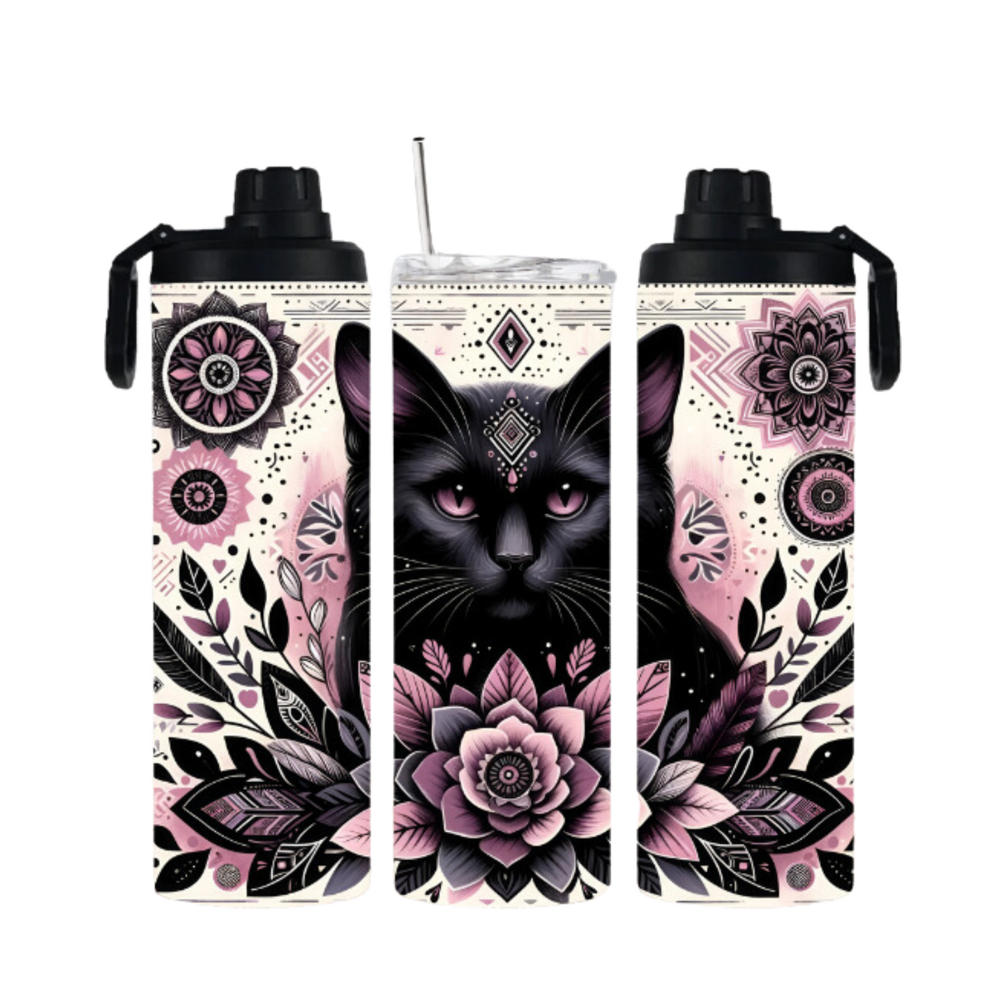 Tumbler mit Schraubverschluss "Katze" - Emmilous
