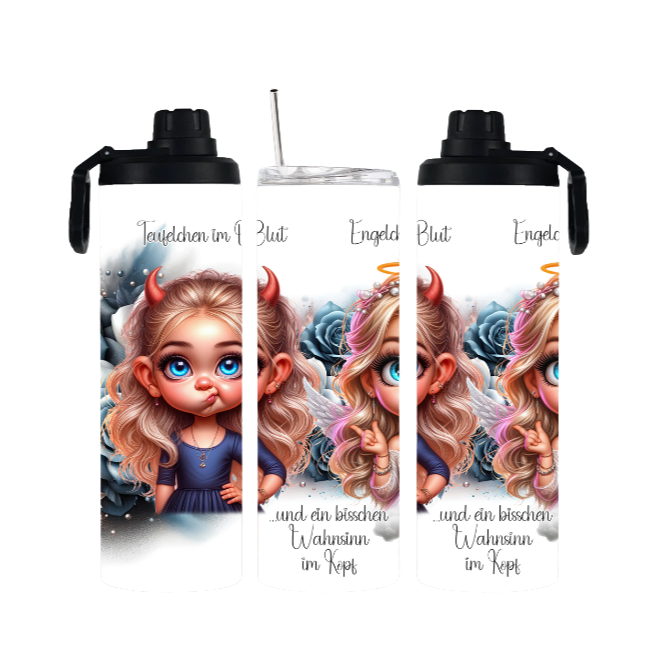 Tumbler mit Schraubverschluss "Engelchen" - Emmilous