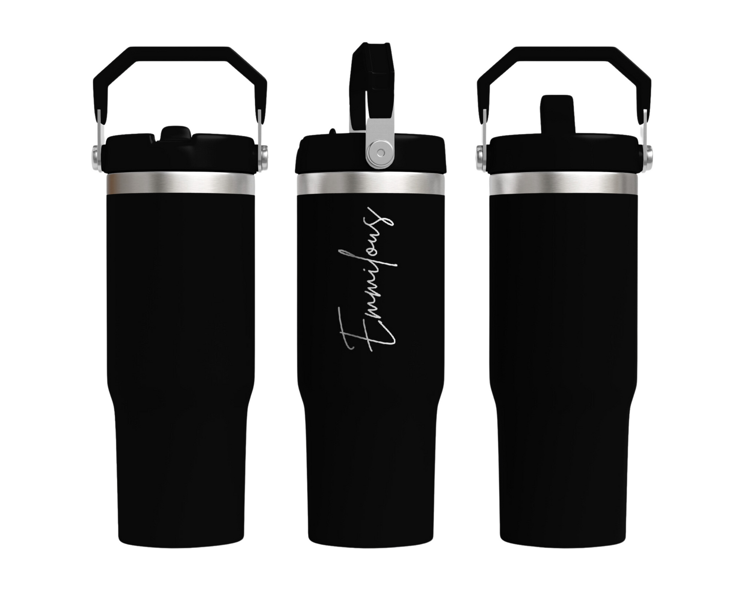 Tumbler (Flip-Top) mit Namensgravur - Emmilous