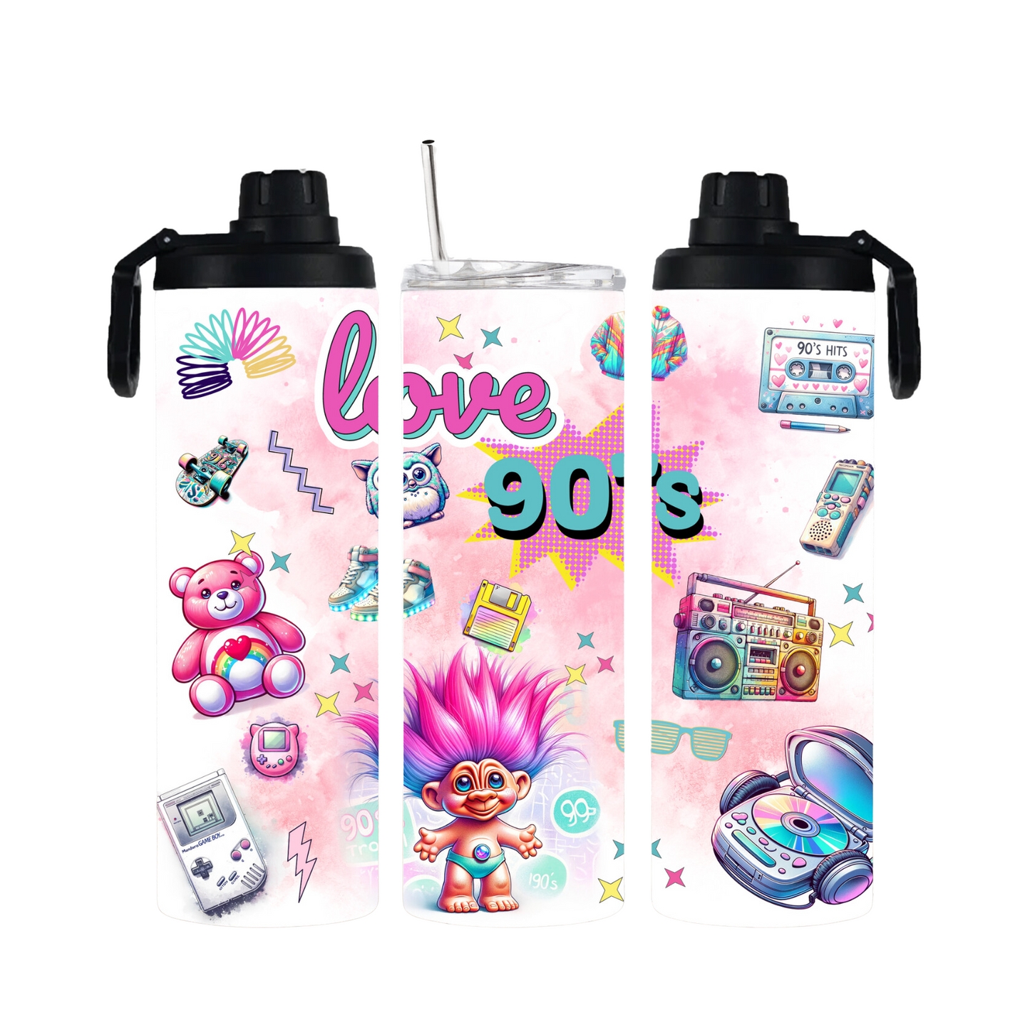 Tumbler mit Schraubverschluss "90er" - Emmilous
