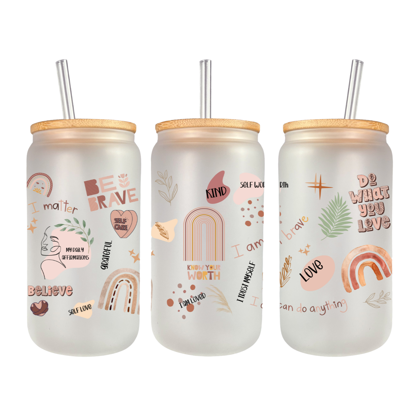 Glas "Be Brave"