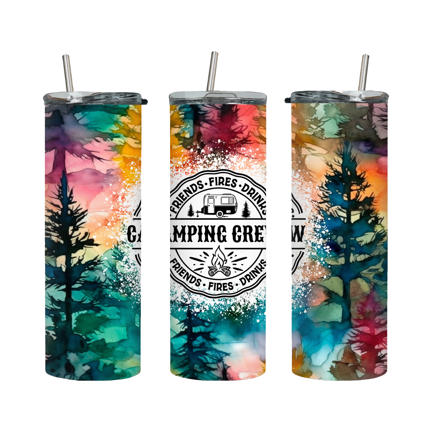Tumbler mit Steckdeckel "Camping" - Emmilous