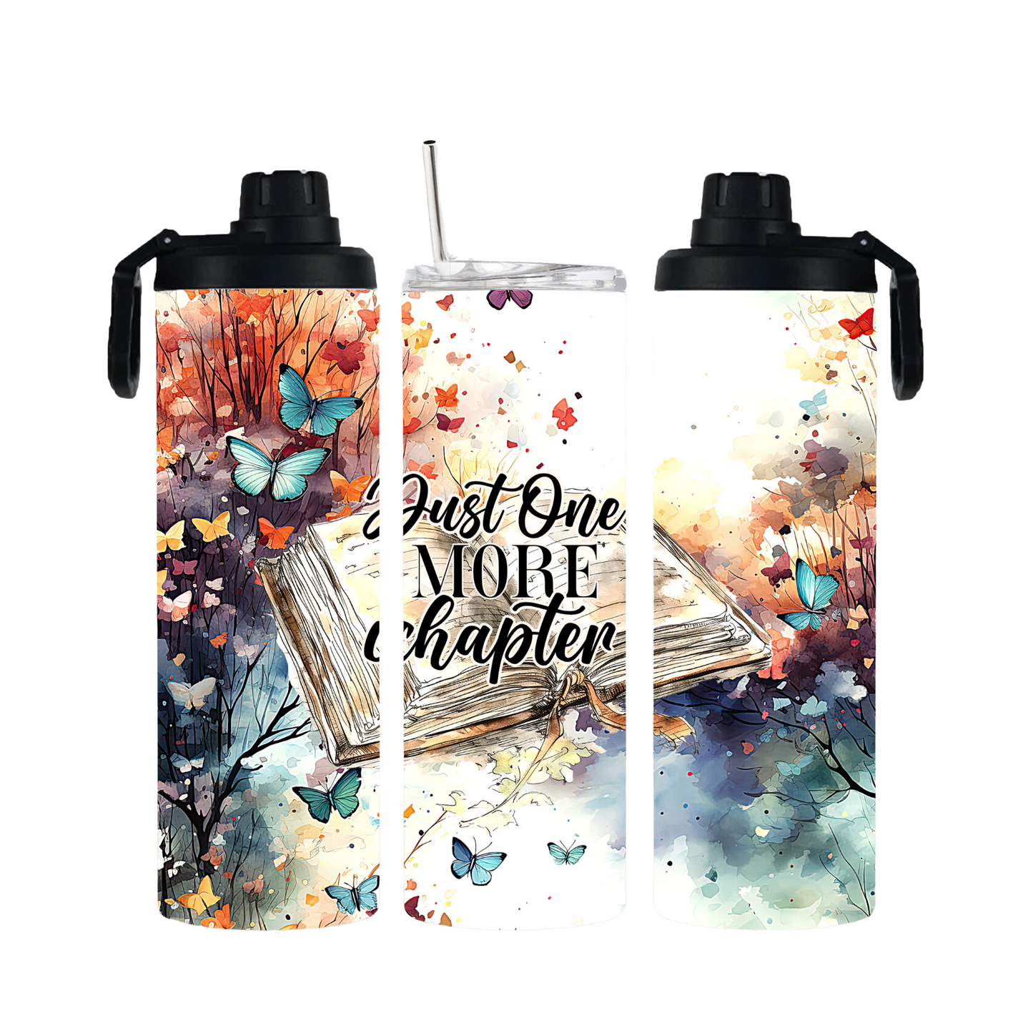 Tumbler mit Schraubverschluss "Just one more Chapter" - Emmilous