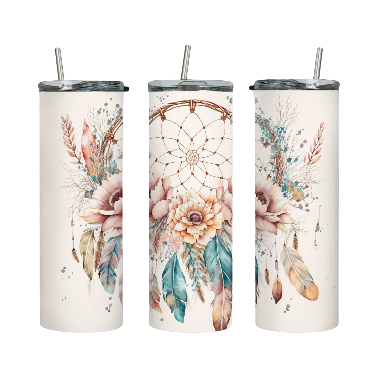 Tumbler mit Steckdeckel "Traumfänger" - Emmilous