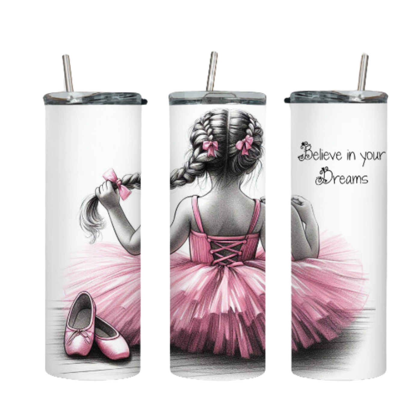 Tumbler mit Steckdeckel "Tänzerin" - Emmilous