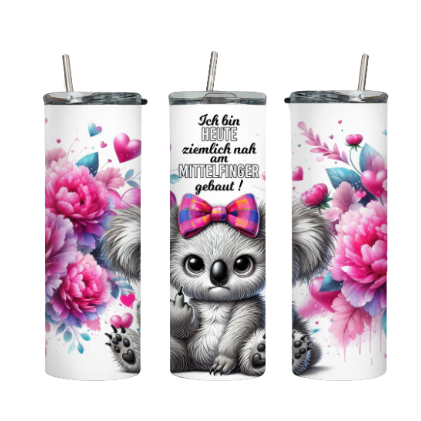Tumbler mit Steckdeckel "FU Koala" - Emmilous