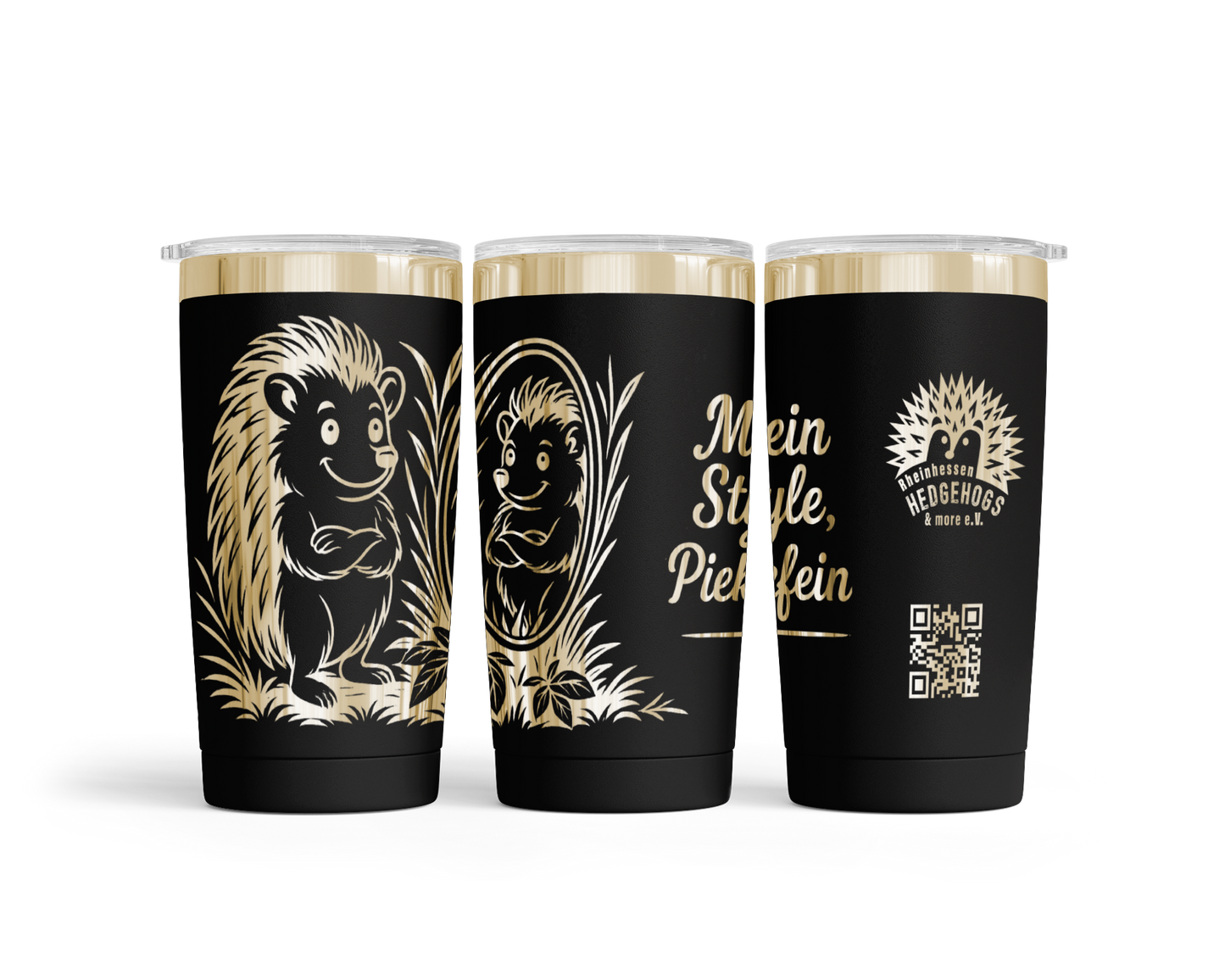 Tumbler (590ml) "Igel für Rheinhessen Hedgehogs"