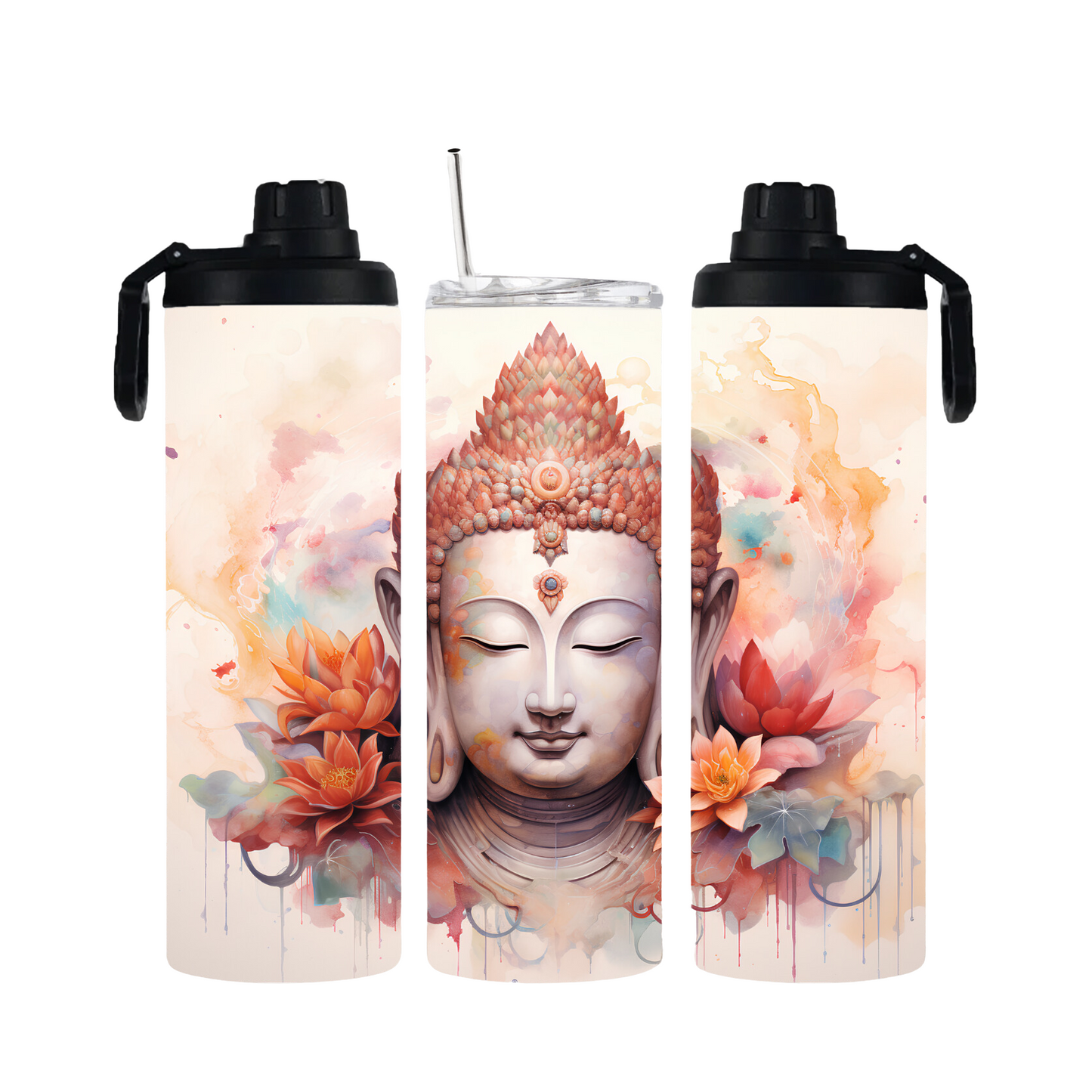 Tumbler mit Schraubverschluss "Buddha" - Emmilous