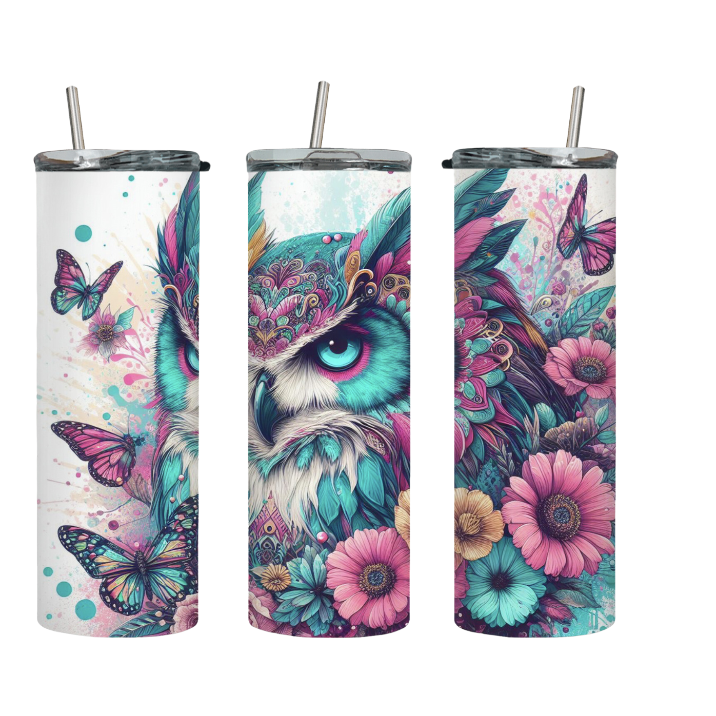 Tumbler mit Steckdeckel "Eule" - Emmilous