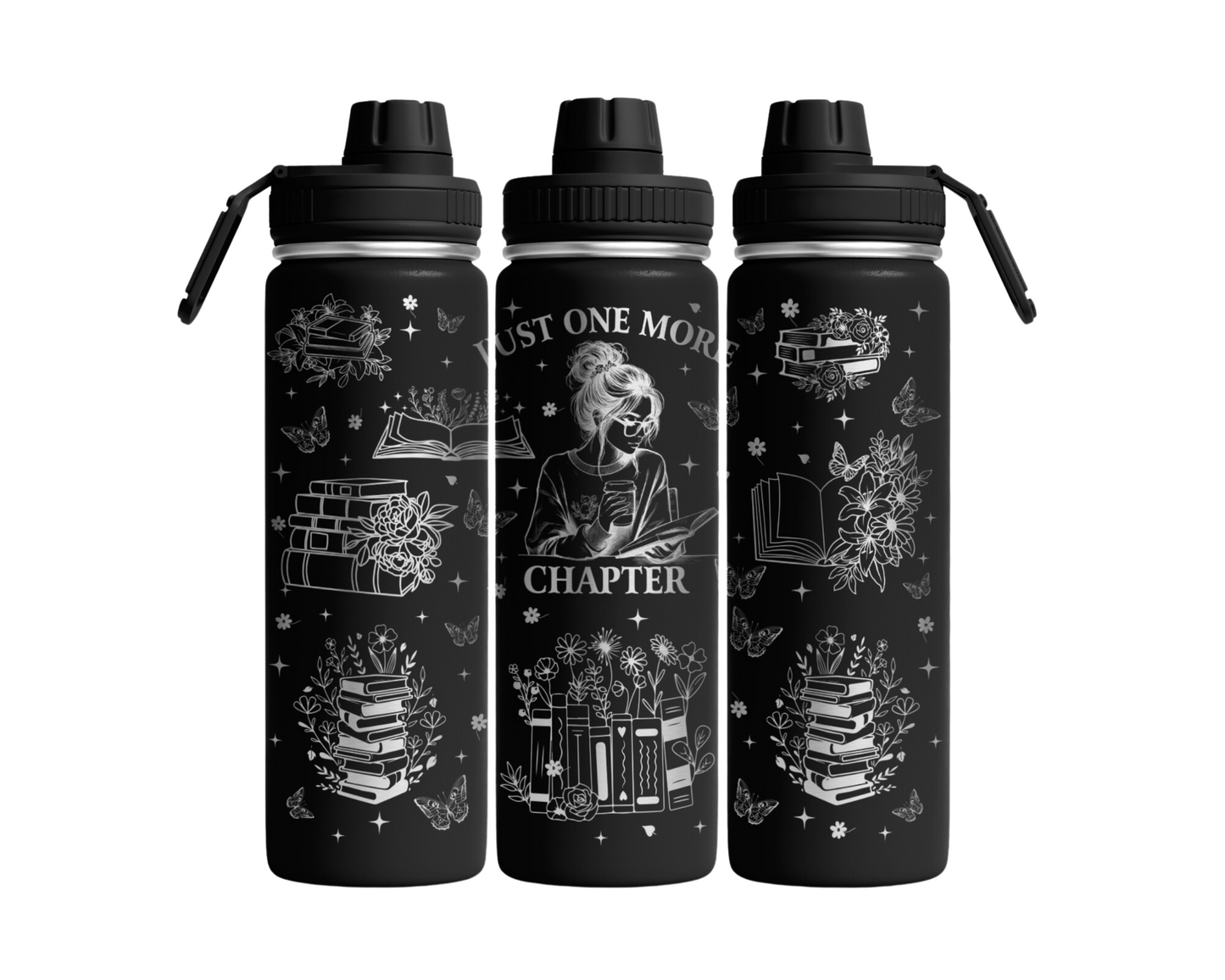 Tumbler mit Schraubverschluss "Just one more Chapter"