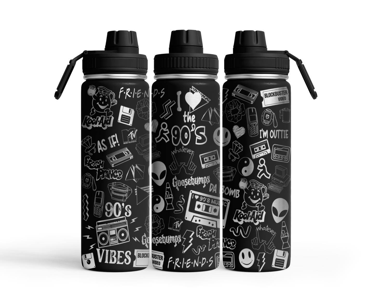 Tumbler mit Schraubverschluss (710 ml) "90er"
