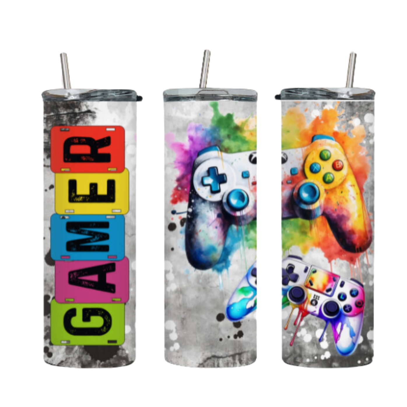 Tumbler mit Steckdeckel "Gamer" - Emmilous