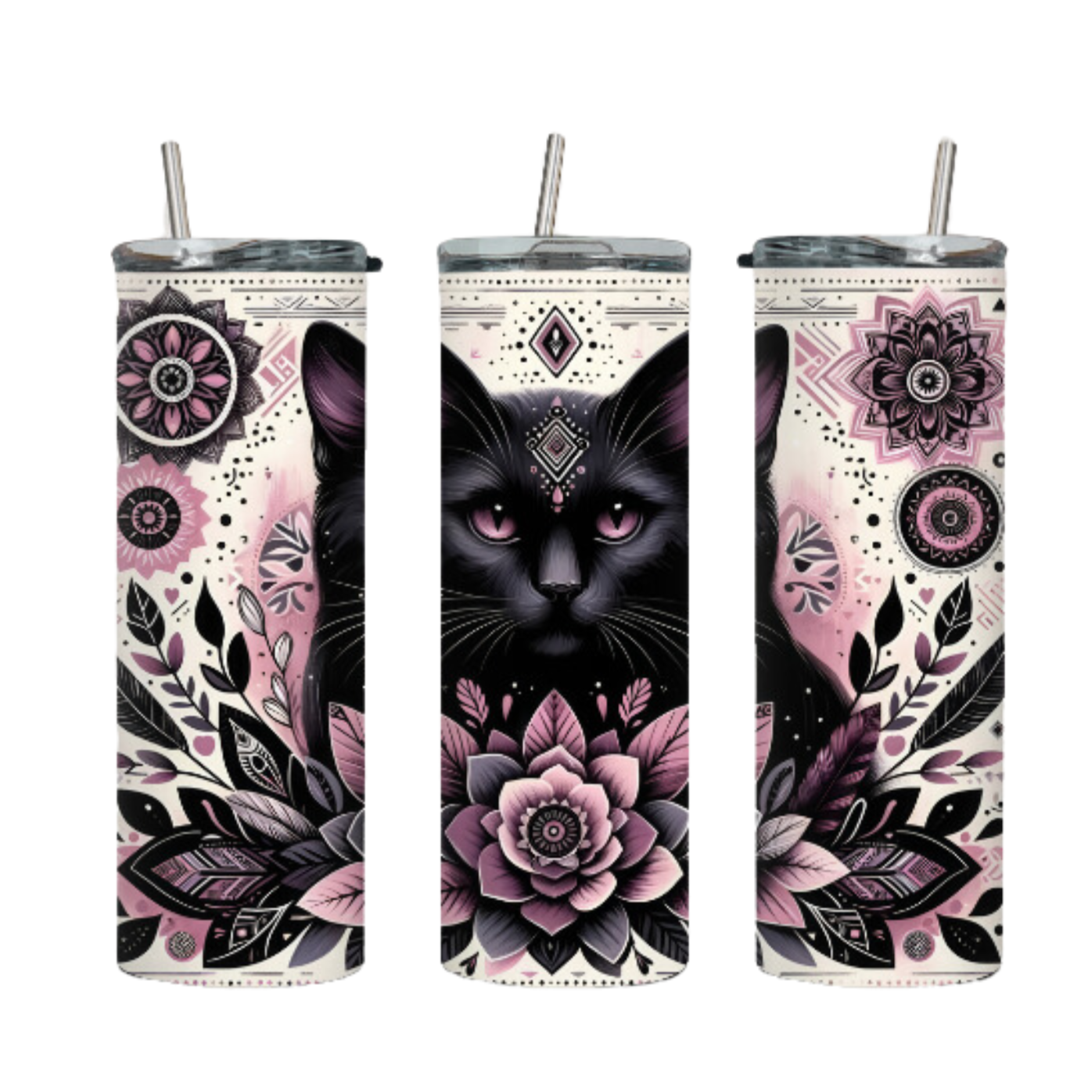 Tumbler mit Steckdeckel "Katze" - Emmilous