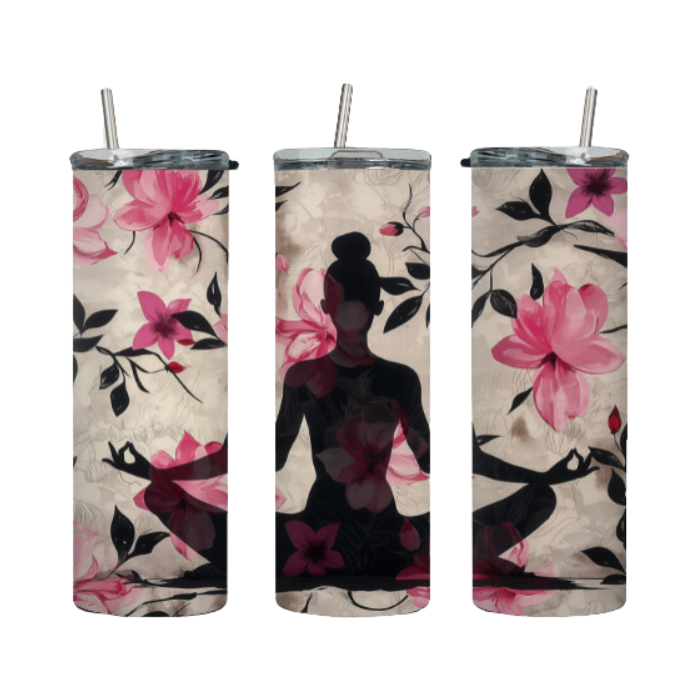 Tumbler mit Steckdeckel "Yoga" (Kopie) - Emmilous