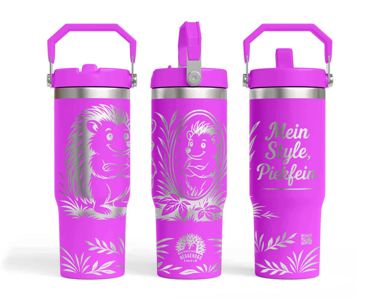 Tumbler Flip-Top ( 887 ml) "Igel für Rheinhessen Hedgehogs"