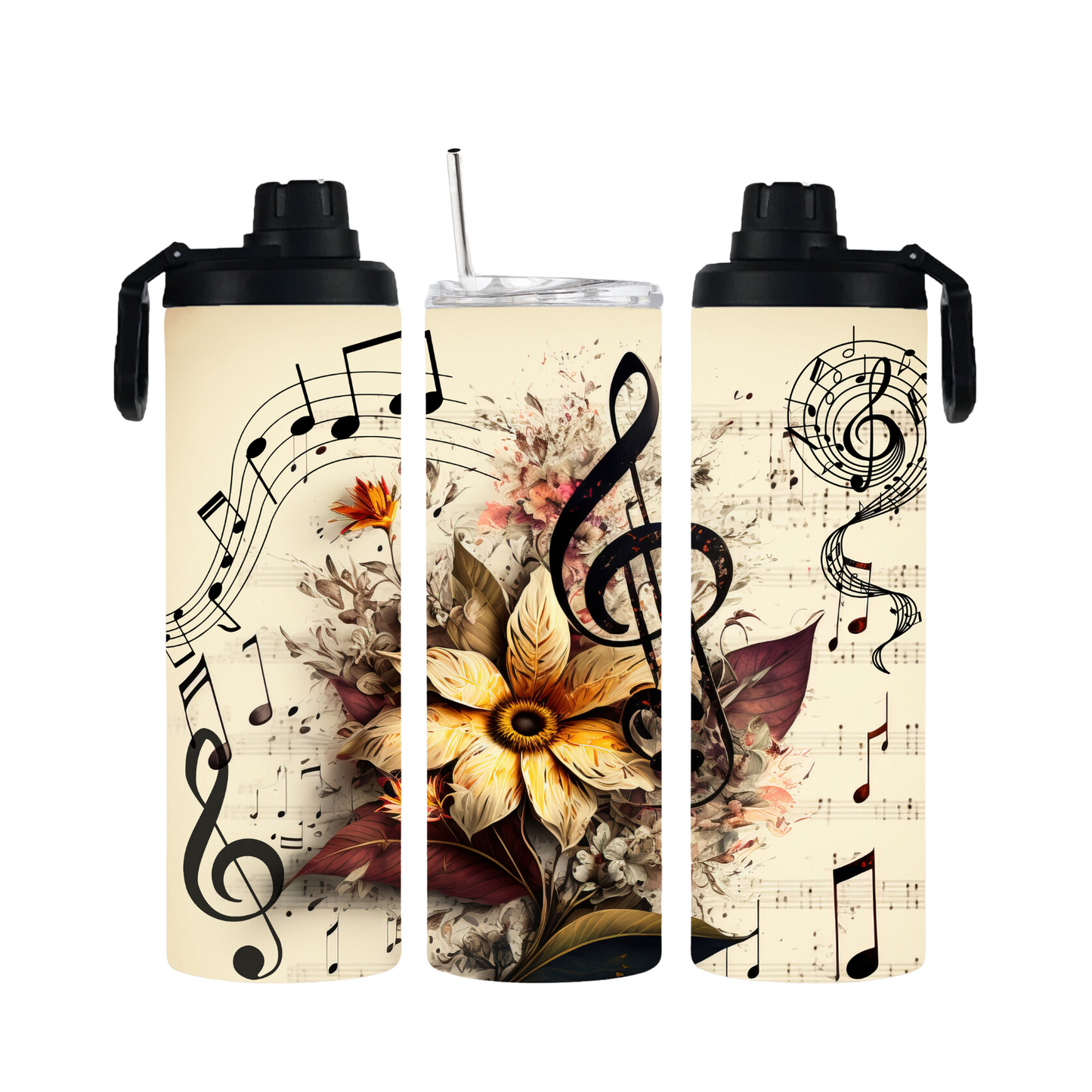 Tumbler mit Schraubverschluss "Musik" - Emmilous