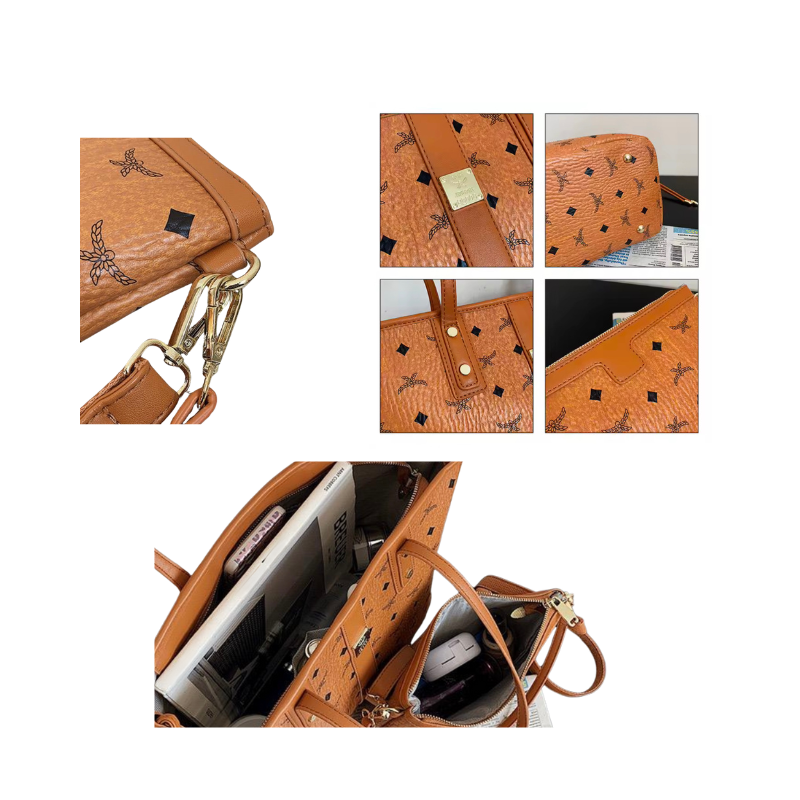 Handtasche/Schultertasche (2er Set) aus Kunstleder - Emmilous