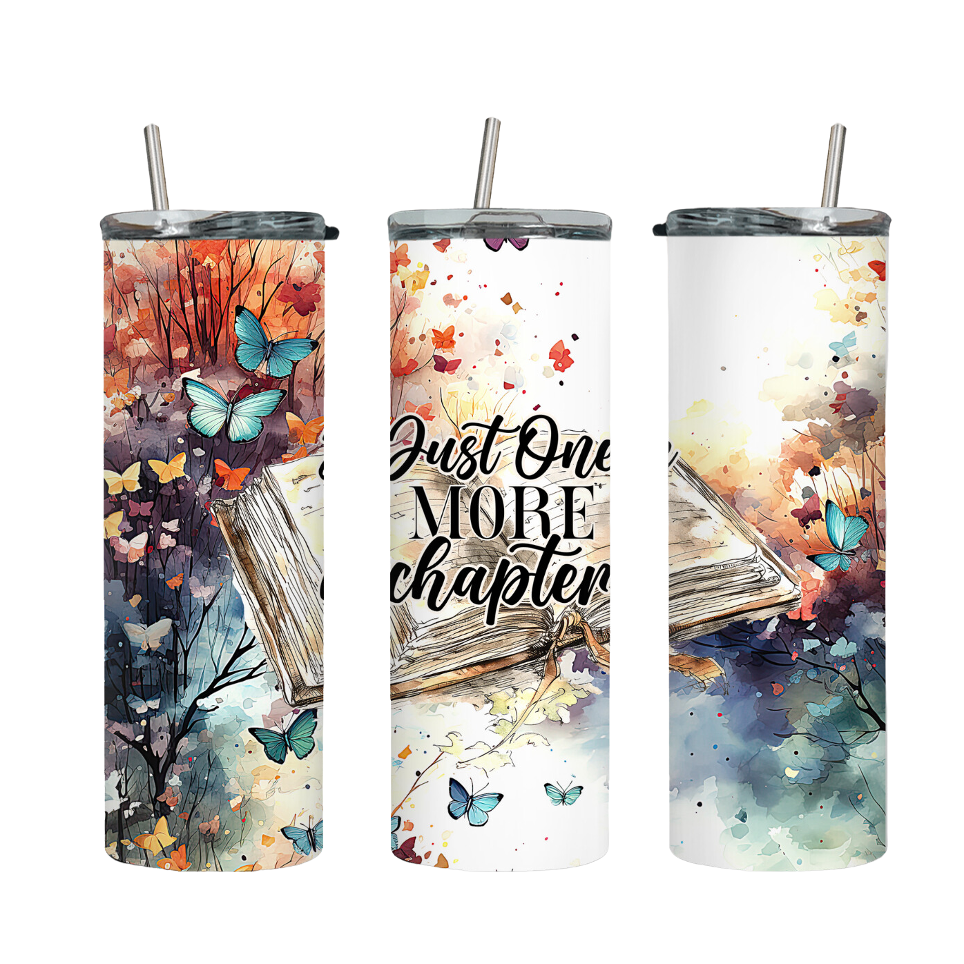 Tumbler mit Steckdeckel "Just one more Chapter" - Emmilous