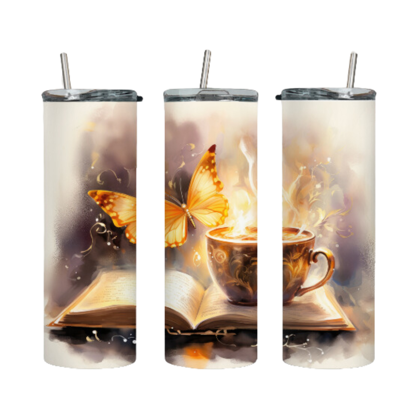 Tumbler mit Steckdeckel "Tea-Book" - Emmilous
