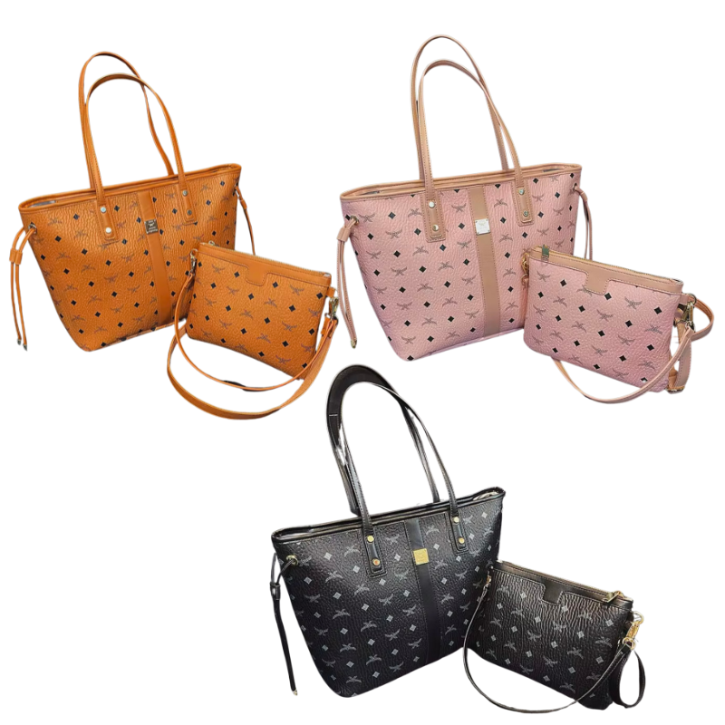 Handtasche/Schultertasche (2er Set) aus Kunstleder - Emmilous