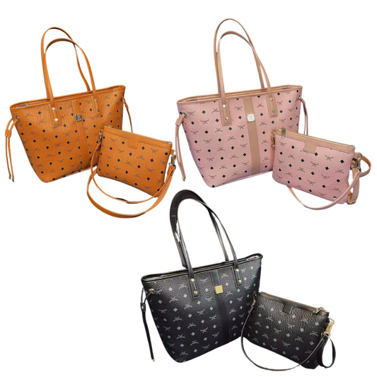 Handtasche/Schultertasche (2er Set) aus Kunstleder - Emmilous