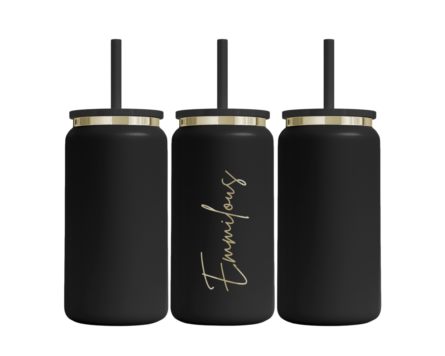 Tumbler mit Strohhalm für Namensgravur - Emmilous