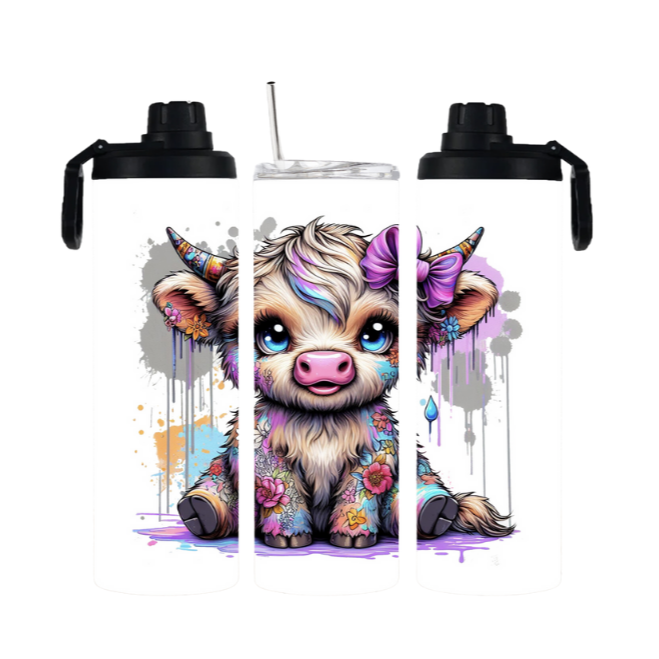 Tumbler mit Schraubverschluss "Kuh" - Emmilous