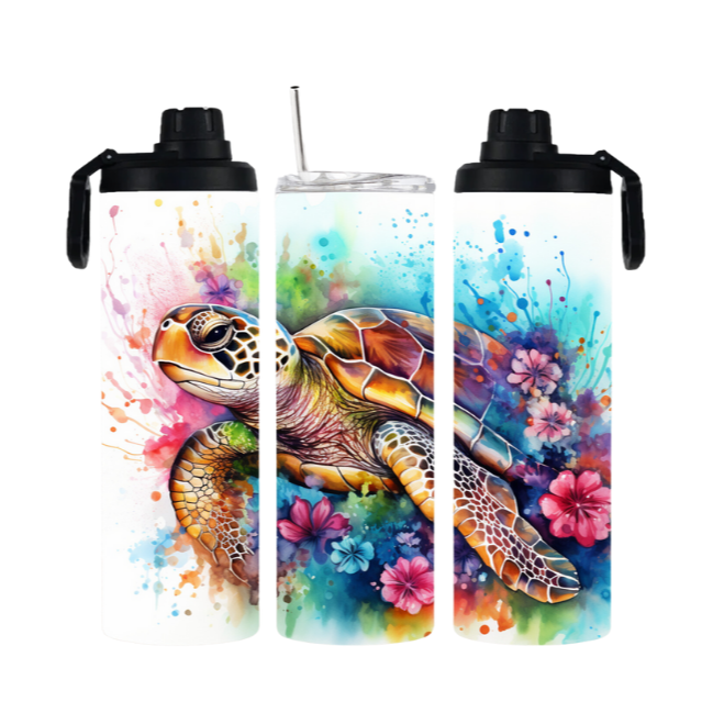 Tumbler mit Schraubverschluss "Schildkröte" - Emmilous