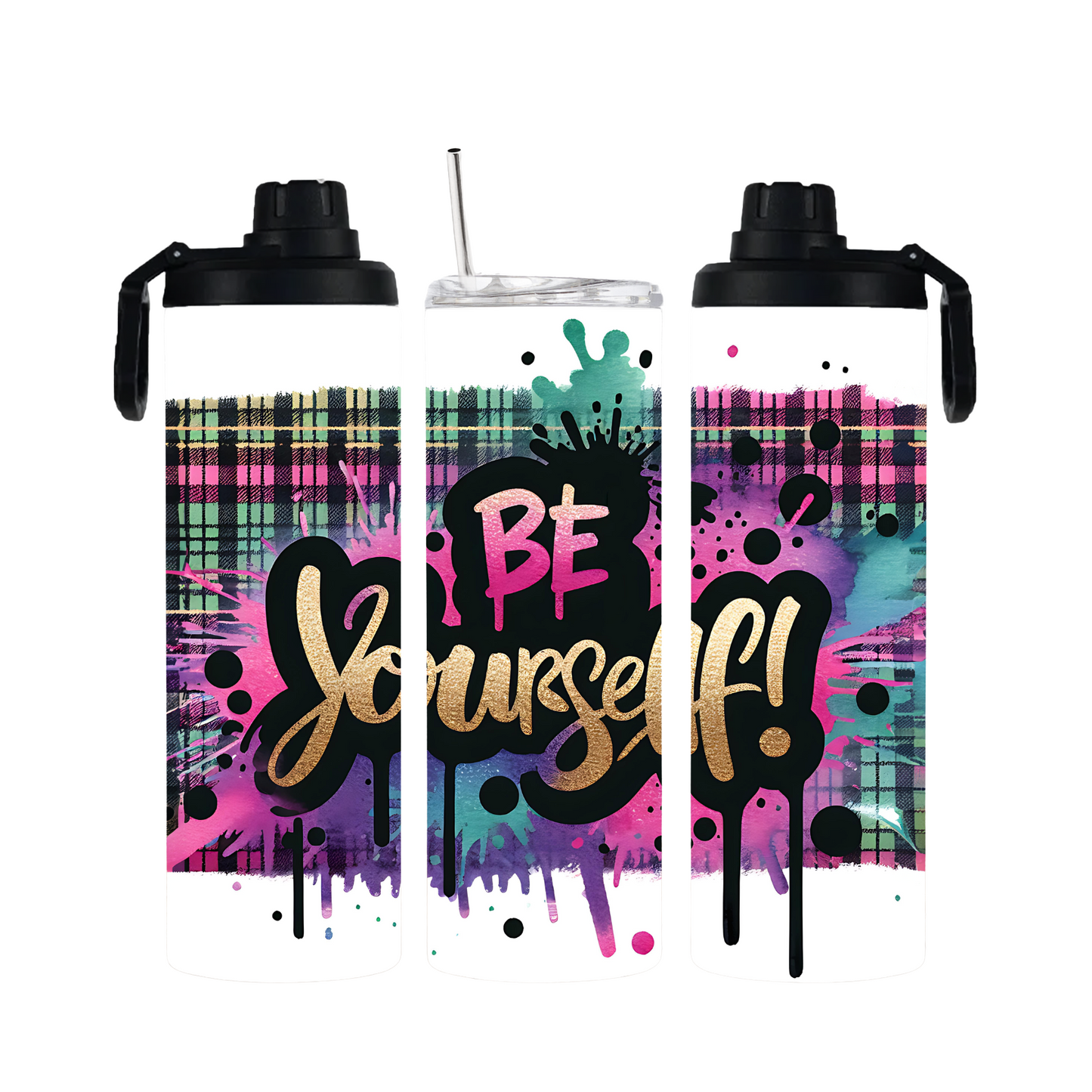 Tumbler mit Schraubverschluss "Be Yourself Street-Style"