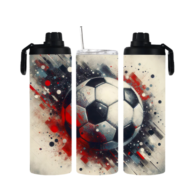 Tumbler mit Schraubverschluss "Fussball" - Emmilous
