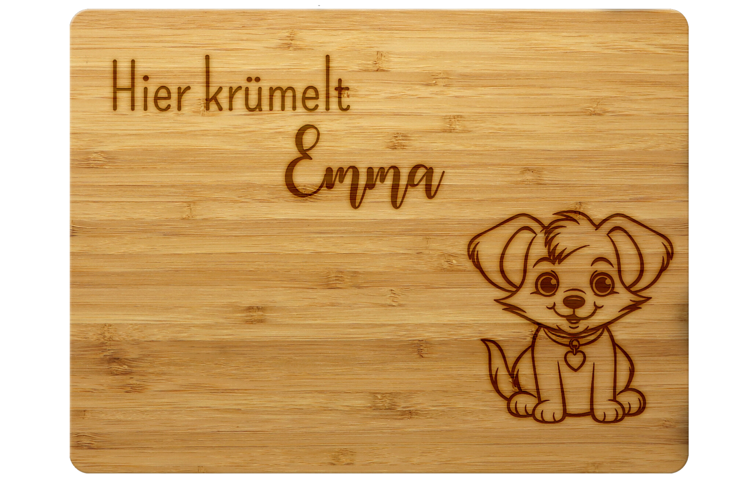Schneidebrett aus Bambus "Hund" - Emmilous