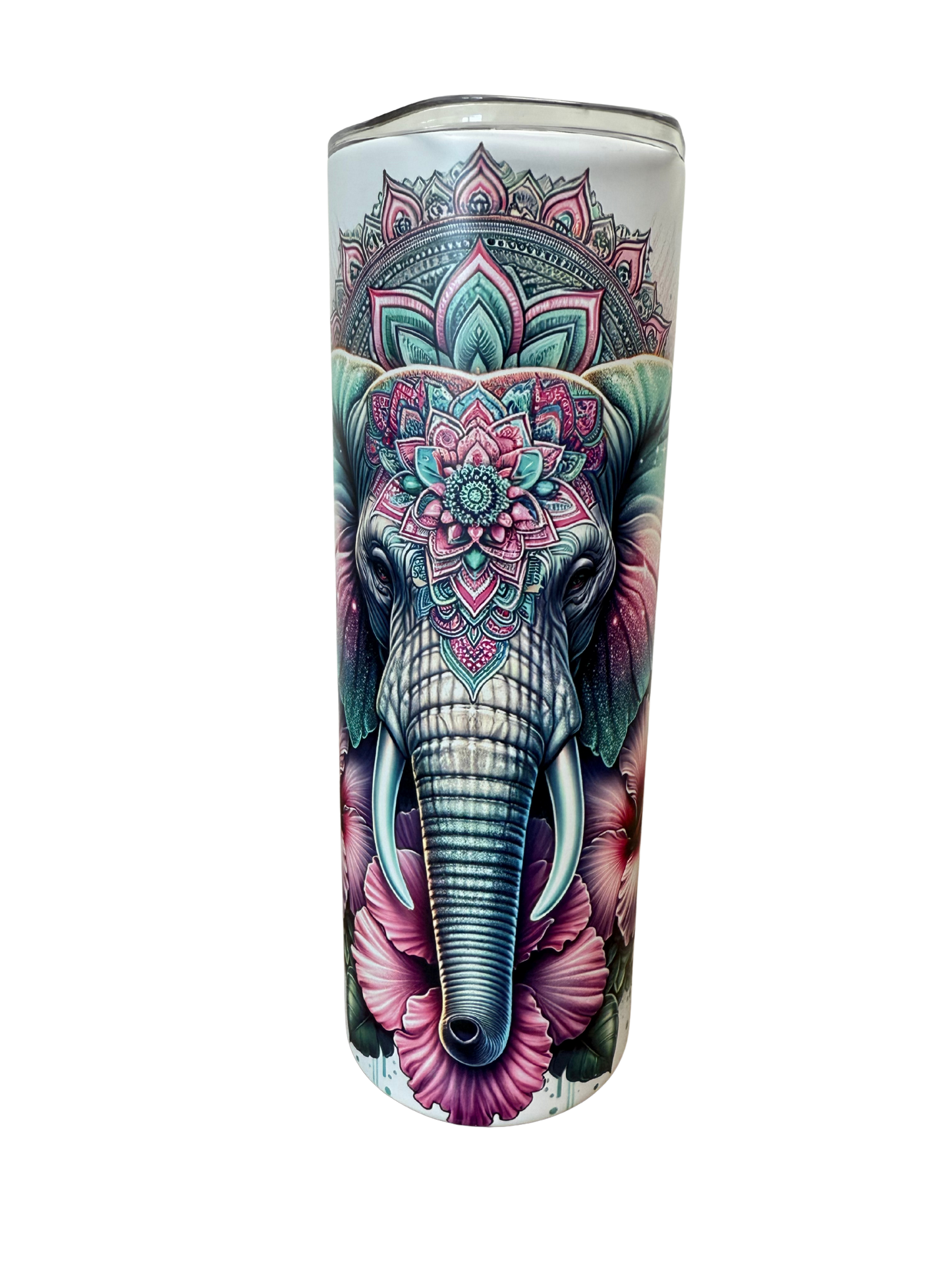 Matt-Tumbler "Mandala-Elefant"