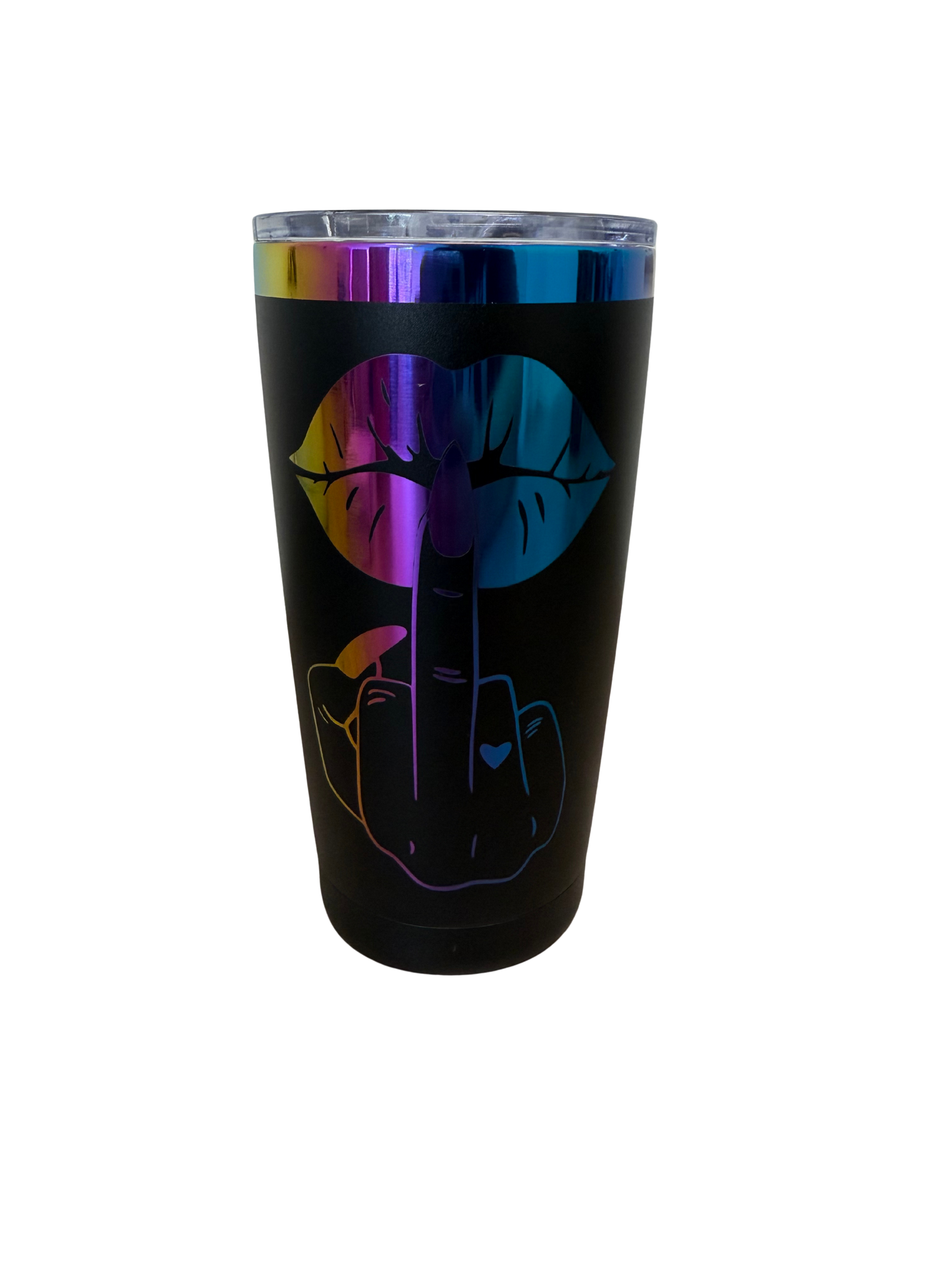 Tumbler mit Gravur (590ml) "Mittelfinger-Modus"