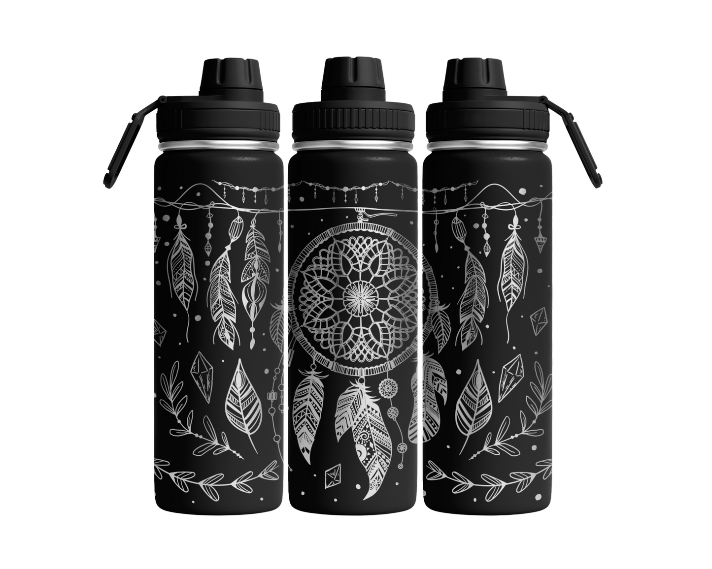 Tumbler mit Schraubverschluss "Traumfänger"
