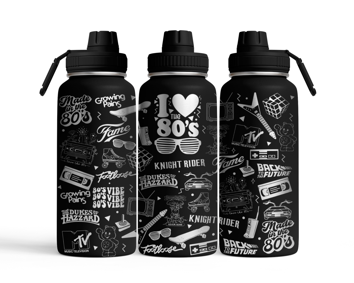Tumbler mit Schraubverschluss (950ml) "80er"