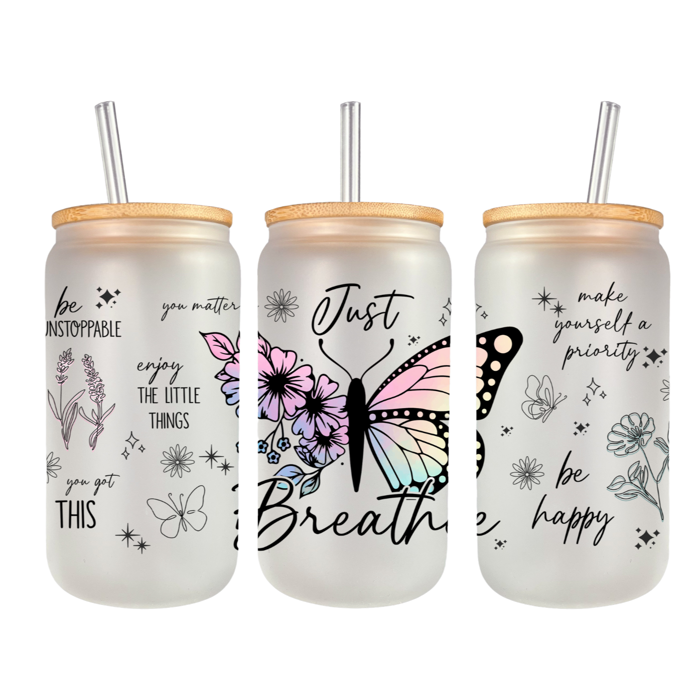 Glas "Just Breathe"