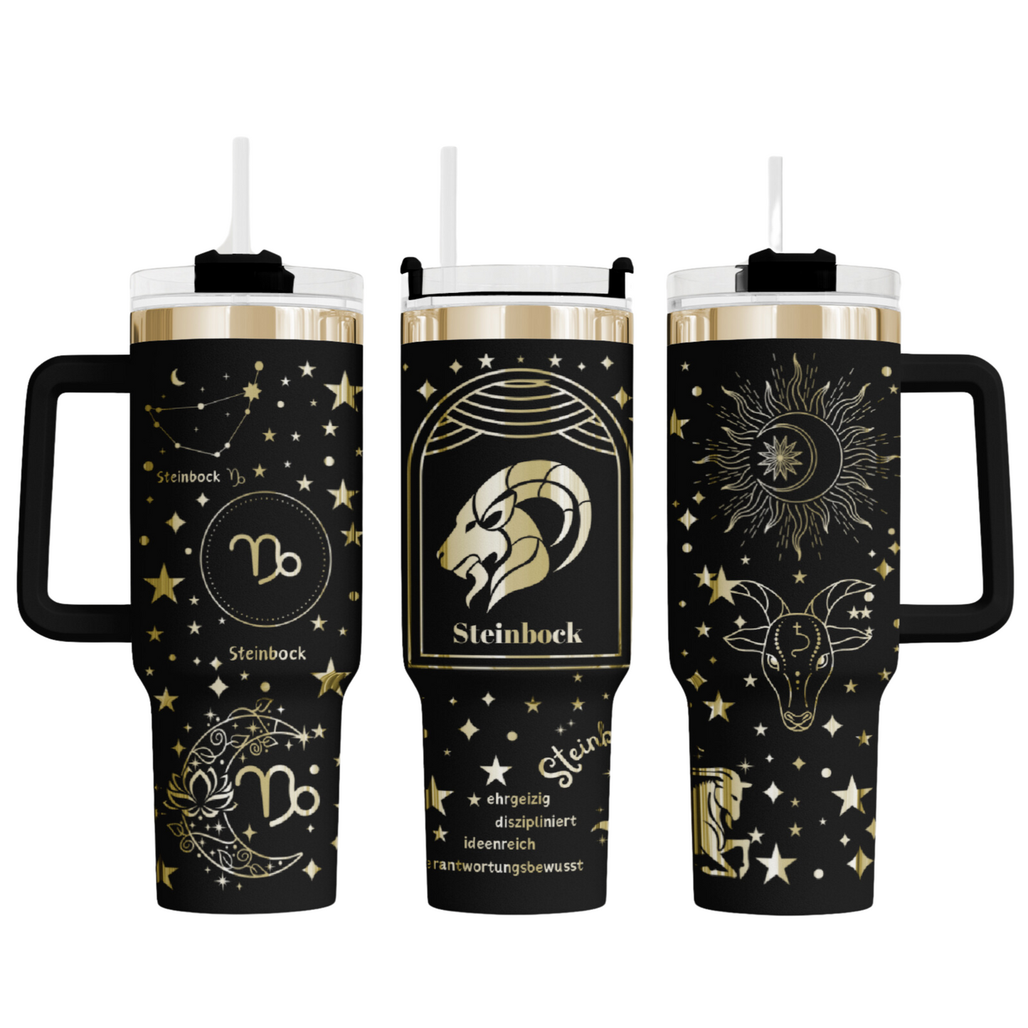 MAX-Tumbler mit Gravur "Sternzeichen Steinbock"