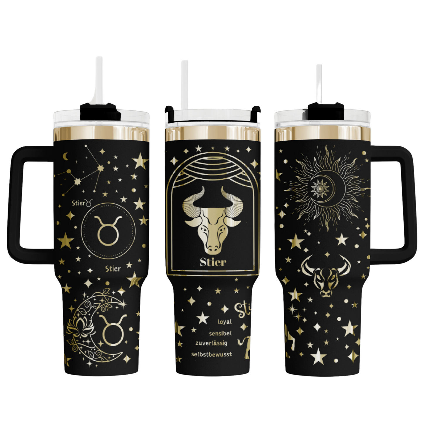 MAX-Tumbler mit Gravur "Sternzeichen Stier"