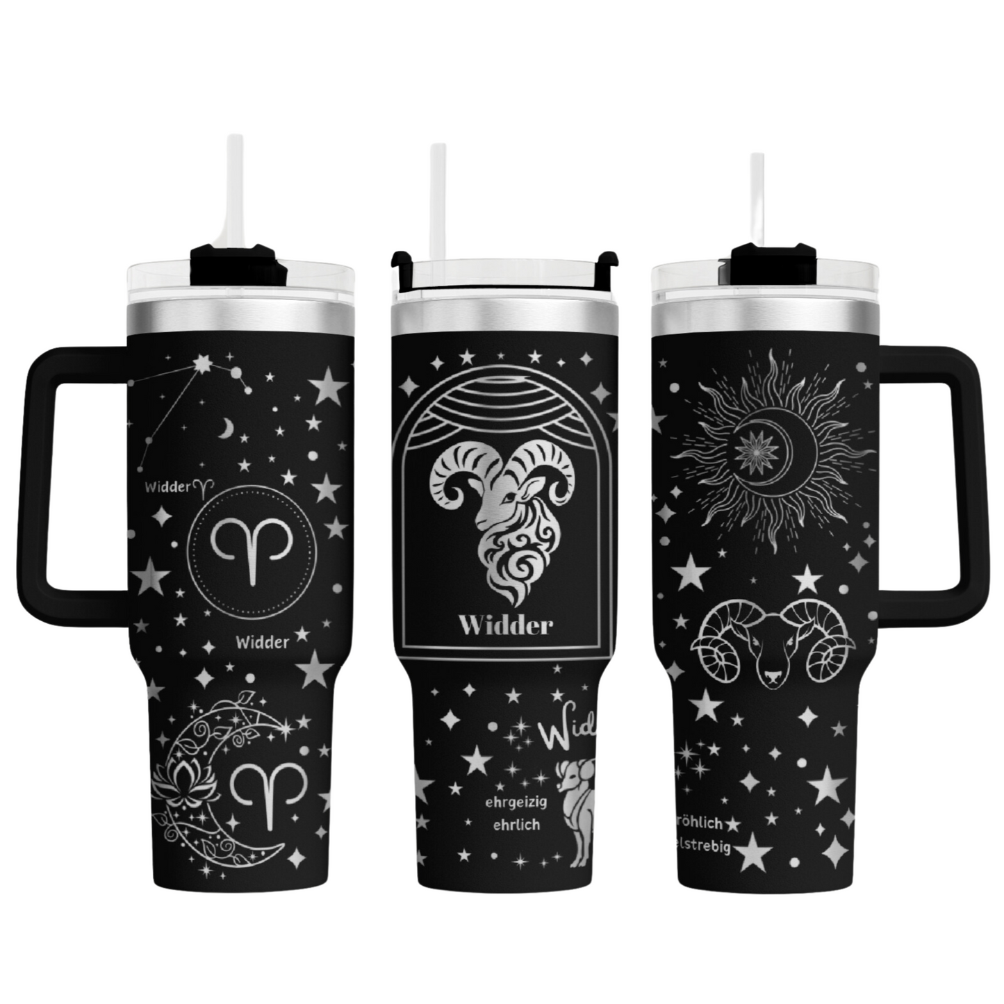 MAX-Tumbler mit Gravur "Sternzeichen Widder"