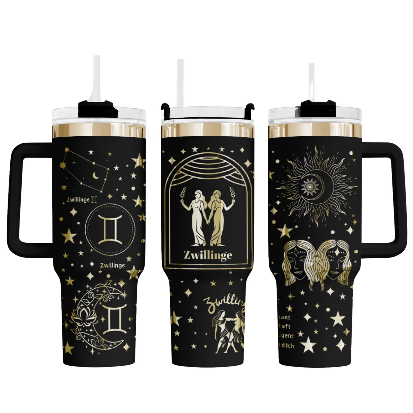 MAX-Tumbler mit Gravur "Sternzeichen Zwillinge