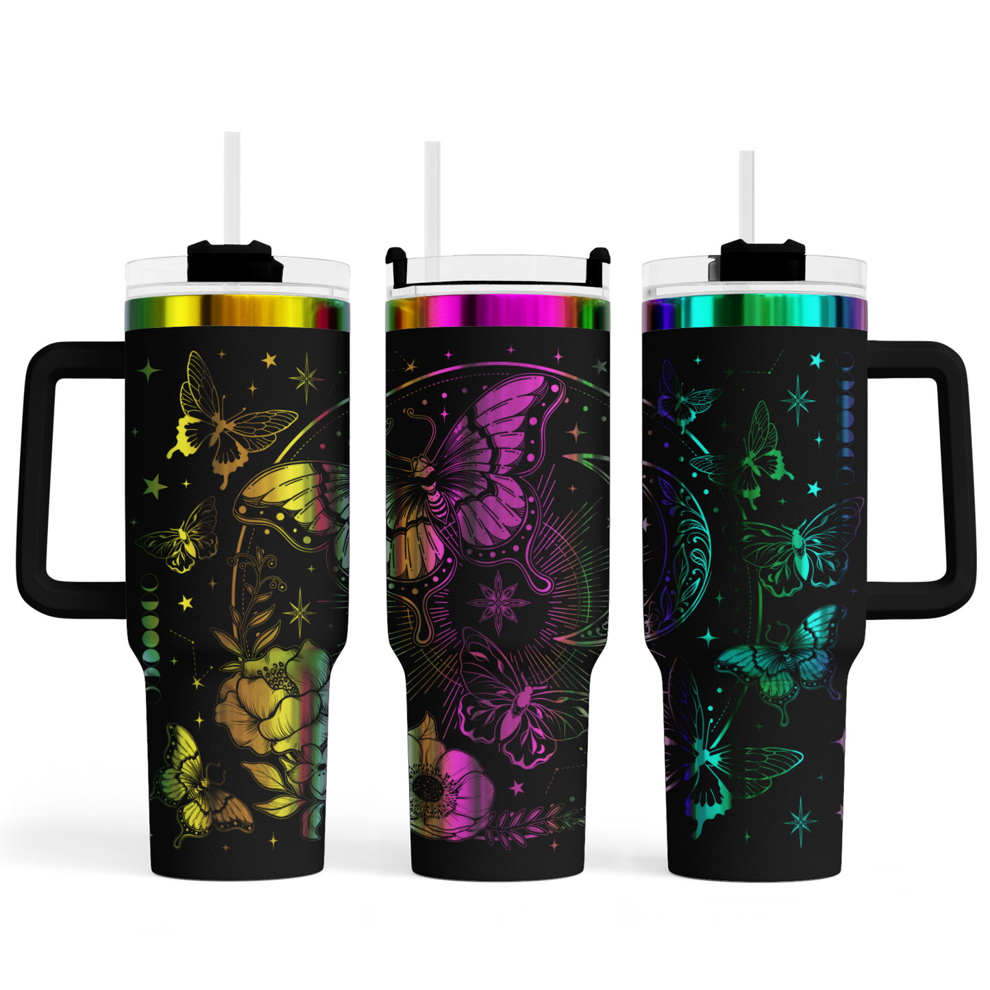 MAX-Tumbler mit Gravur "Boho Schmetterlinge" - Emmilous