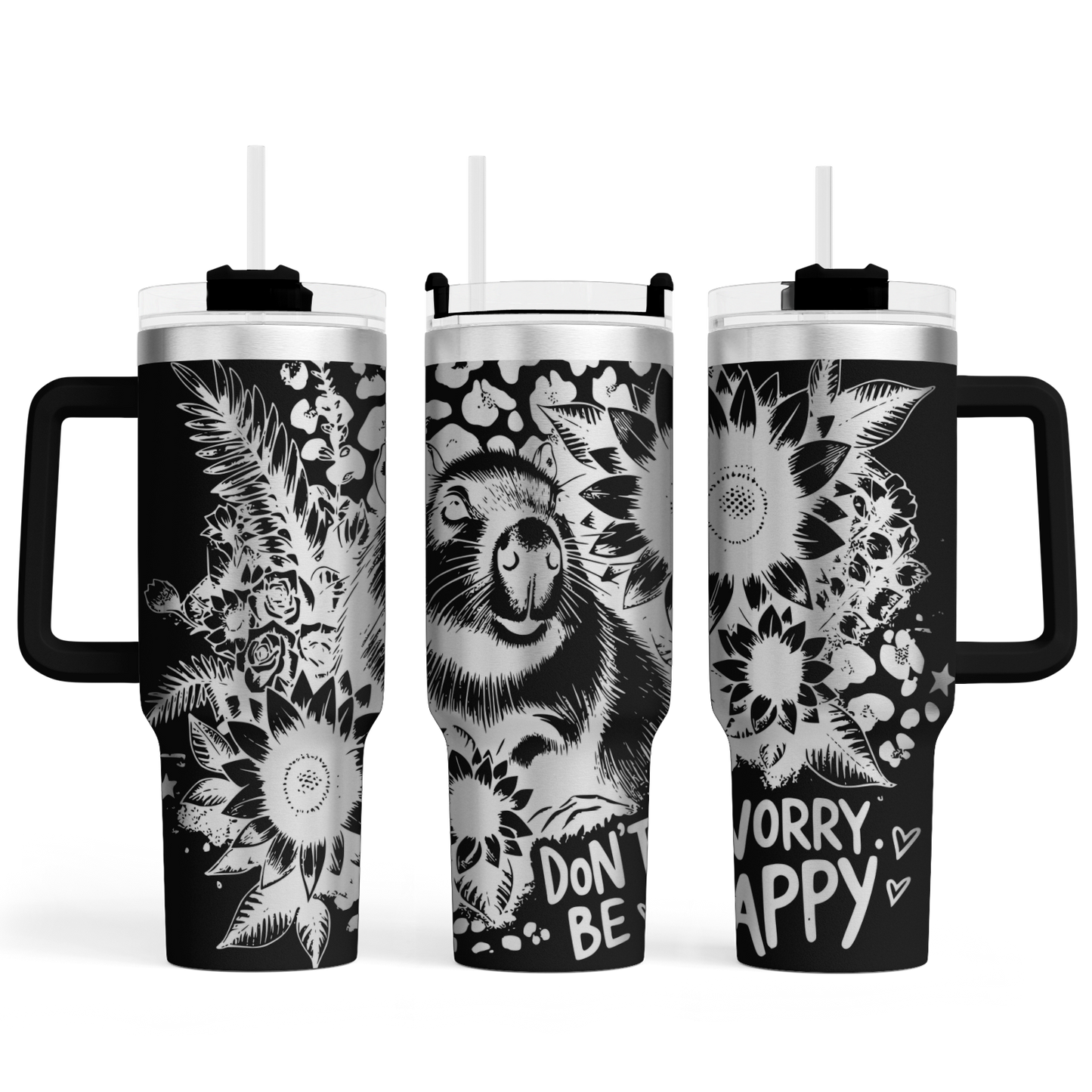 MAX-Tumbler mit Gravur "Don´t worry be Cappy" - Emmilous
