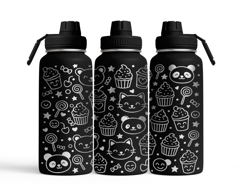 Tumbler mit Schraubverschluss (950ml) "Cartoon"