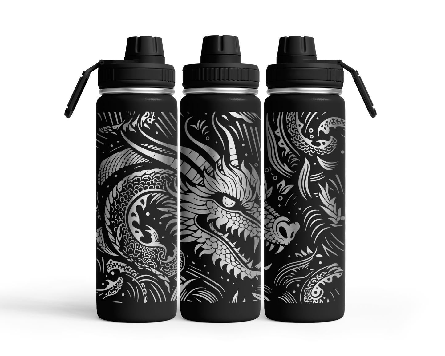 Tumbler mit Schraubverschluss "Drache"