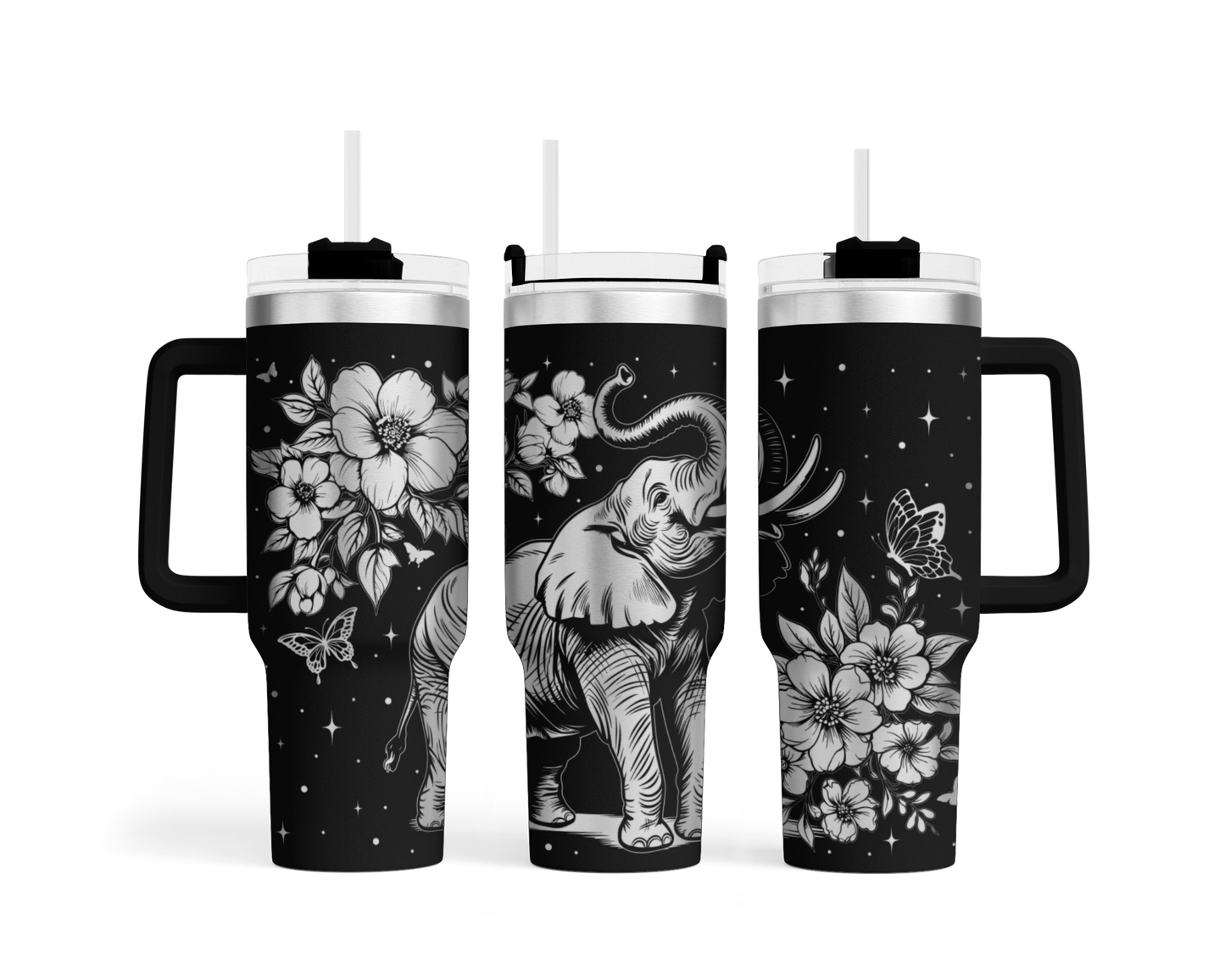 Tumbler mit Henkel "Elefant"