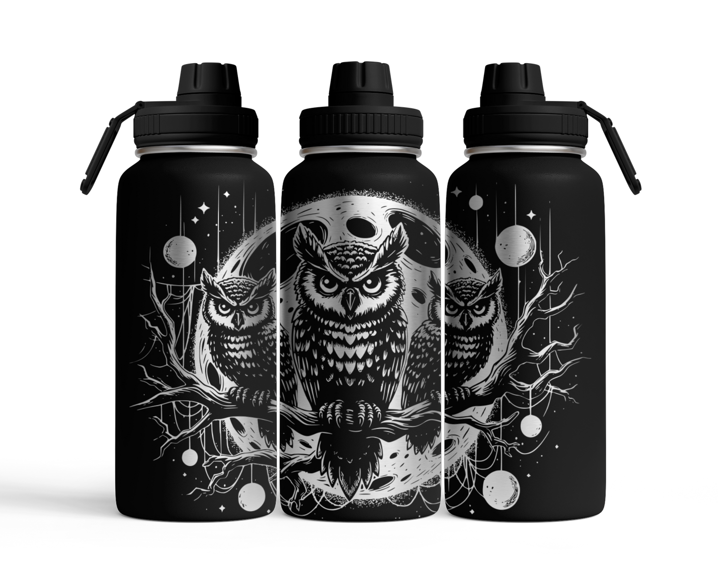 Tumbler mit Schraubverschluss (950ml) "Eule"